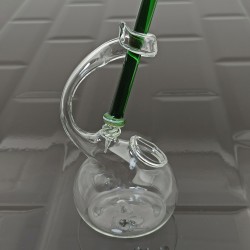 Lyric Forest Green Glass Dip Pen Set
