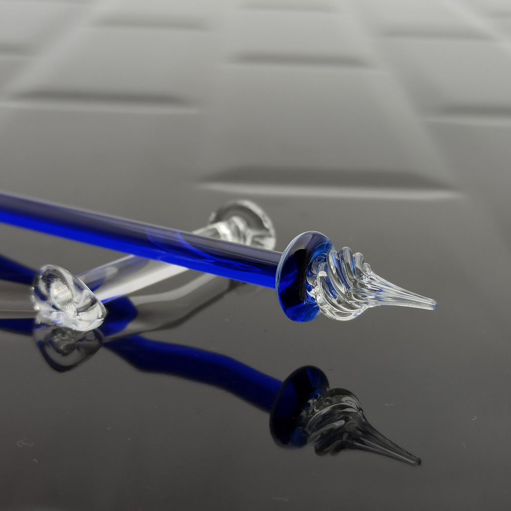 Lyric Sax Blue Glass Pen