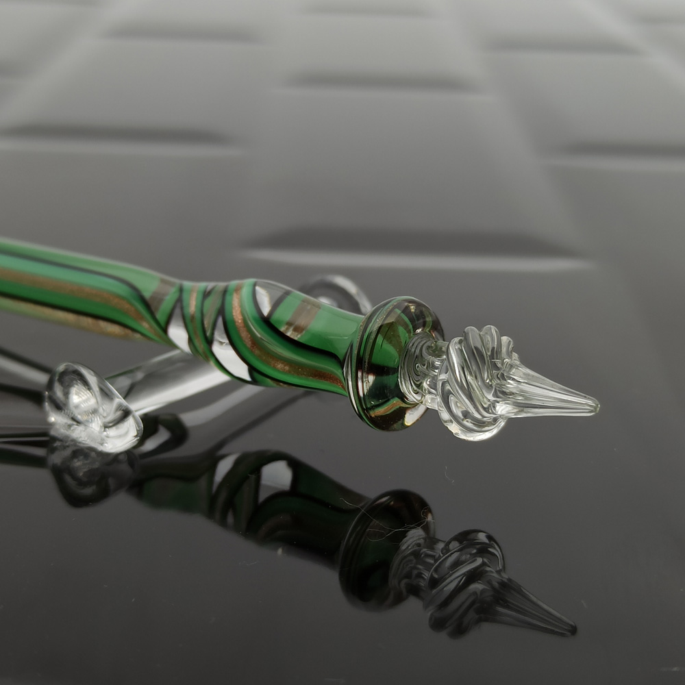 Orient Green Glass Pen
